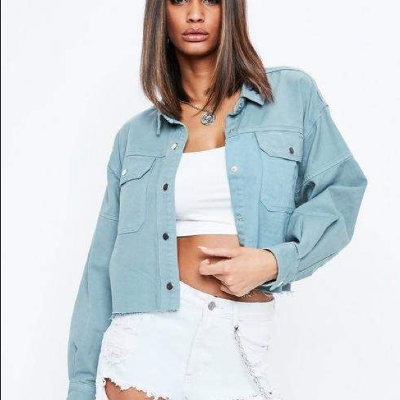 Missguided Trucker Denim Shacket - US 4 (NWOT) - Picture 4 of 5